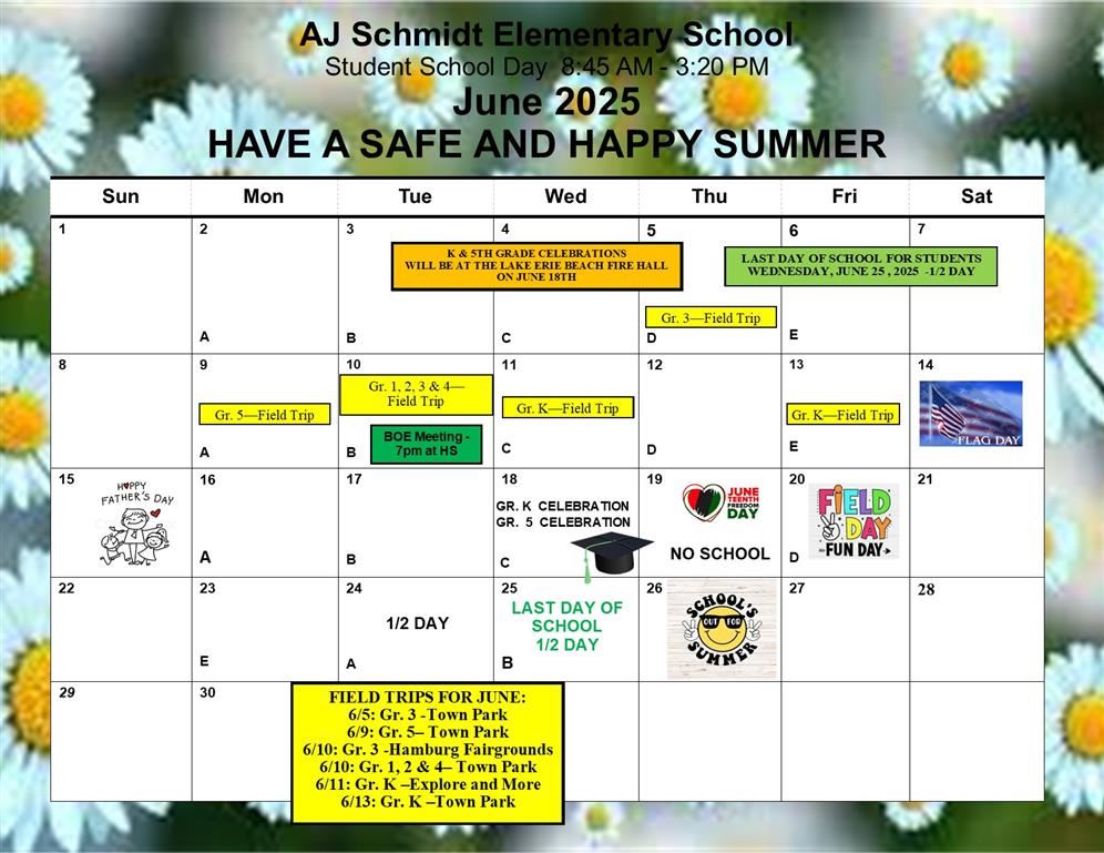  June Calendar